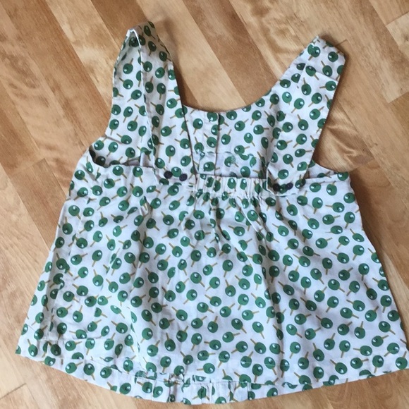 Cute button down tank blouse size 2 - Picture 2 of 4